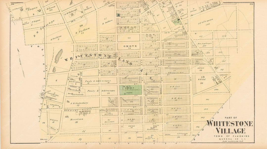 Flushing: Whitestone Village South, New York 1873