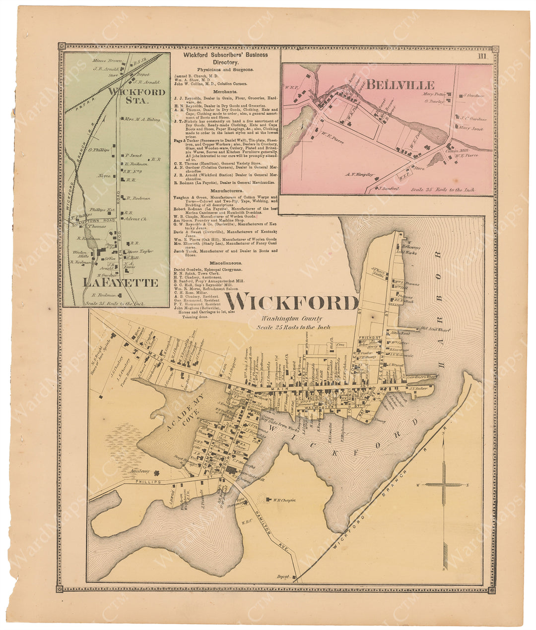 North Kingston, Rhode Island 1870: Wickford