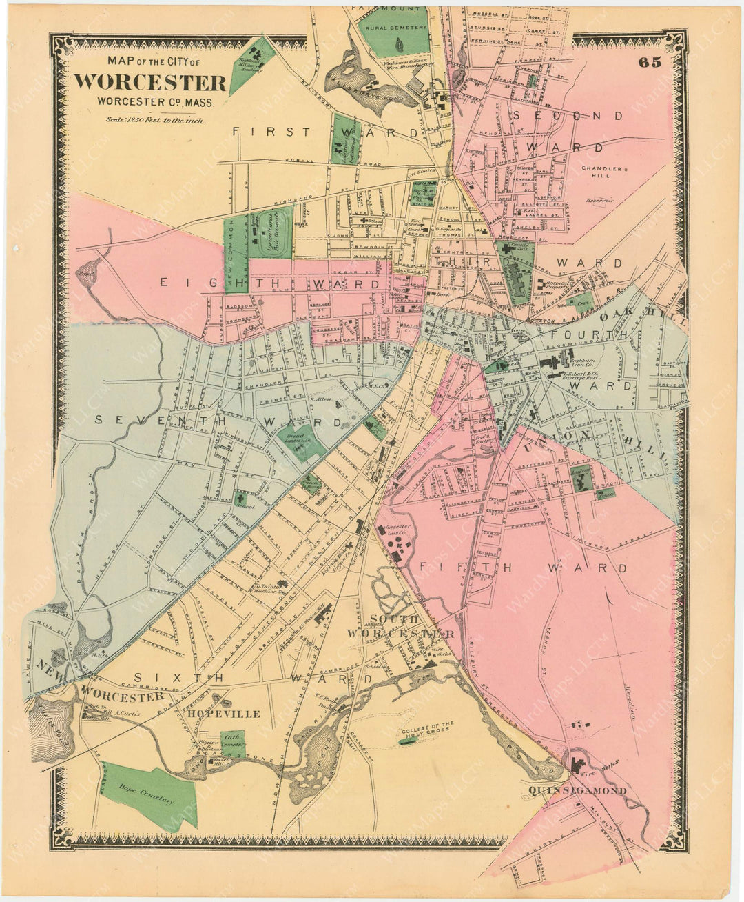 Worcester, Massachusetts 1870