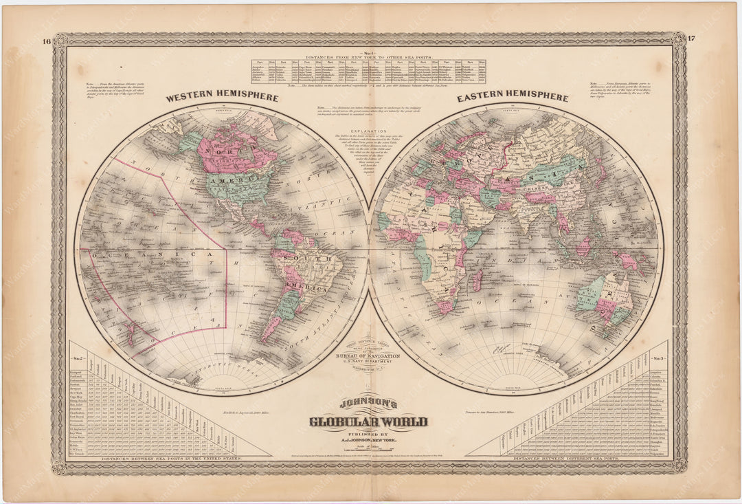 World Hemispheres 1873
