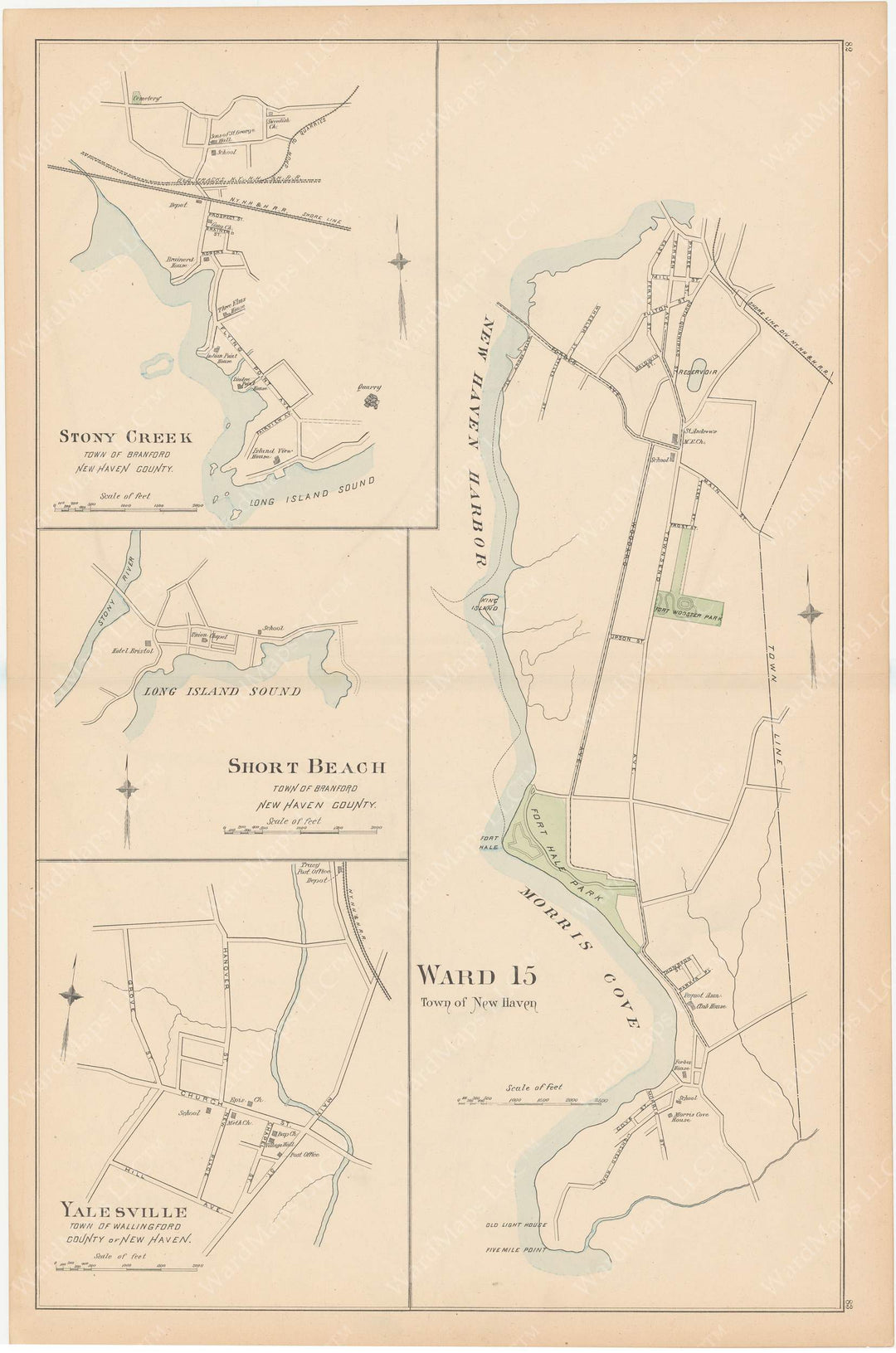 Branford, New Haven, and Wallingford, Connecticut 1893