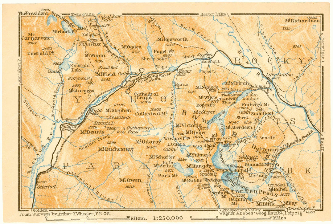 Banff and Yoho National Parks, Canada 1922